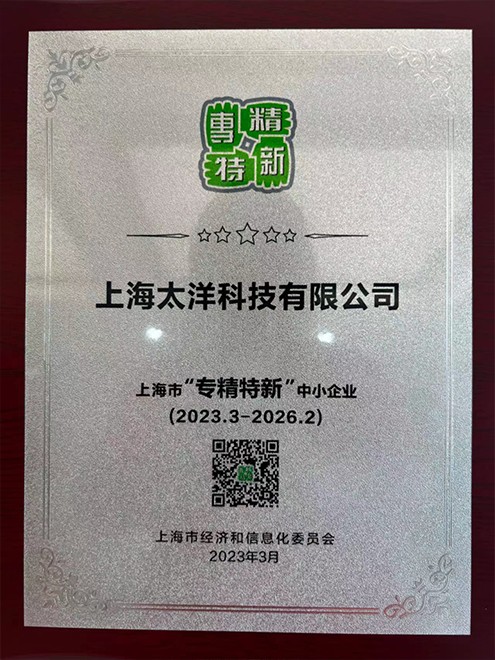 上海市專(zhuān)精特新企業(yè)